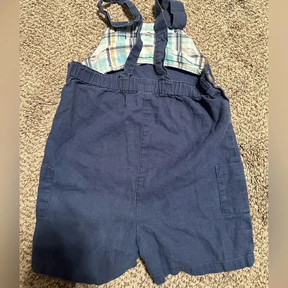 Bundle Janie and Jack Linen Cotton Short Overall Jumper  12-18 Months - Picture 4 of 6